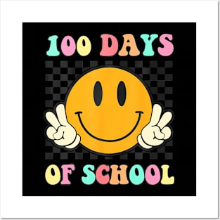100 Days Of School Teacher Boys Girls Kids Happy 100Th Day Posters and Art